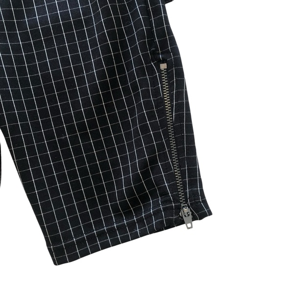 NWOT HUE Black & White Checked Stretch Crop Ankle Zip Legging Trouser Pant XS/S - Picture 13 of 15
